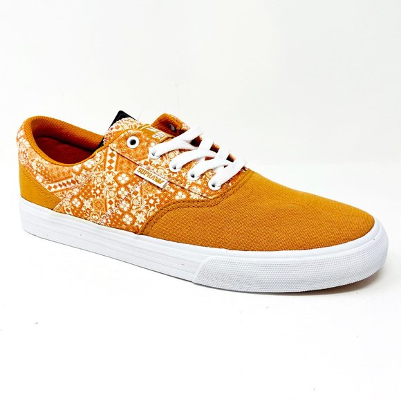 Supra Cobalt Desert Print Orange White Mens Skateboard Sneakers 05663 219 - Picture 2 of 5